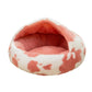 Cow Patch Round Plush Dog Cave Bed - Western Nest, LLC