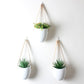 Catriona - Wall-hanging Ceramic Flower Pot (3 Sets) - Western Nest, LLC