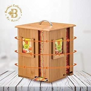 Bamboo Tea Caddy with Four Compartments and Lid - Western Nest, LLC