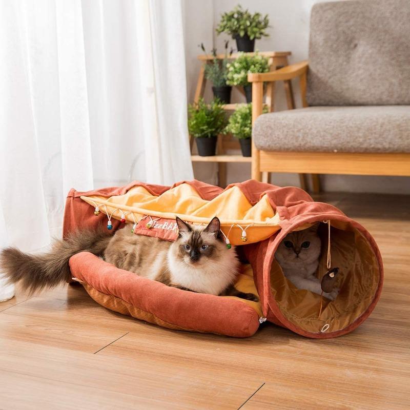 Jazz Bar Cat Tunnel with Removable Cat Bed - Western Nest, LLC