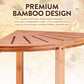 Bamboo Indoor/Outdoor Corner Storage Shelf - Western Nest, LLC
