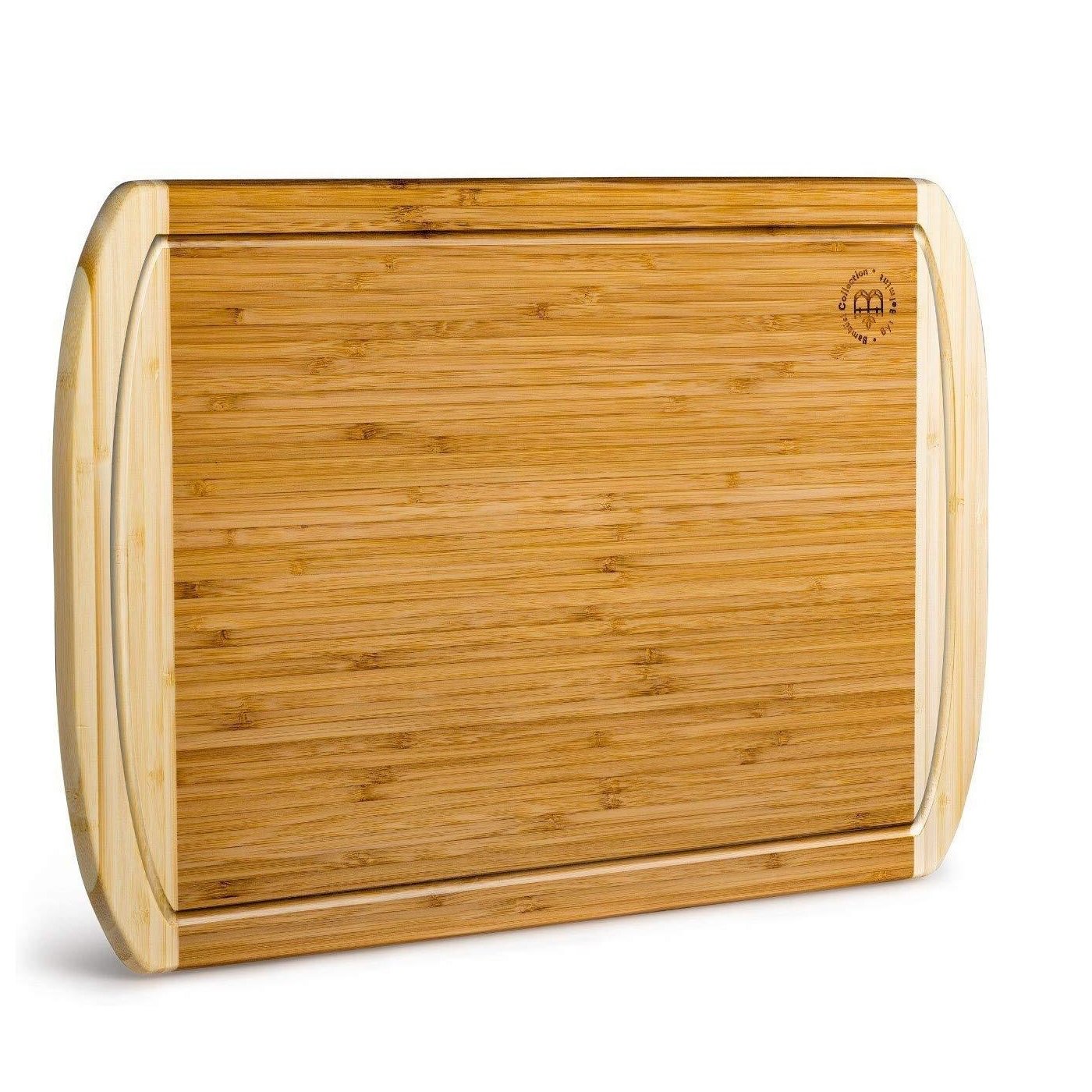 Thick Bamboo Cutting and Chopping Board with Drip Grooves