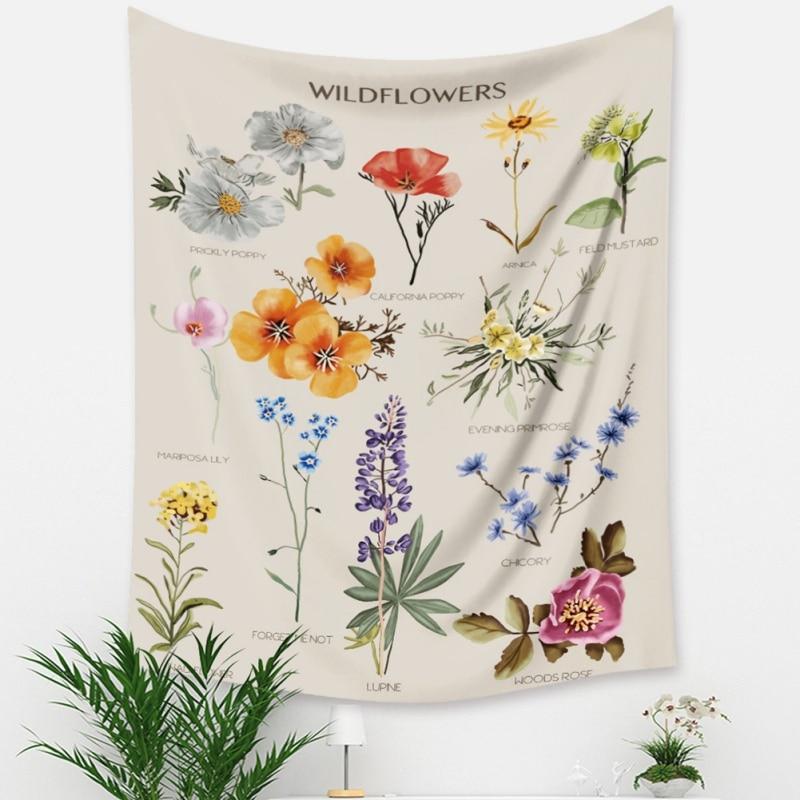 Bohemian Floral Tapestry