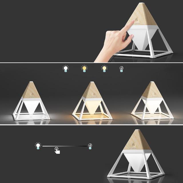 Paak - Dimmable Pyramid Bedside Lamp - Western Nest, LLC