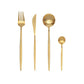 Gold 24-Piece Dinnerware Cutlery Set - Western Nest, LLC