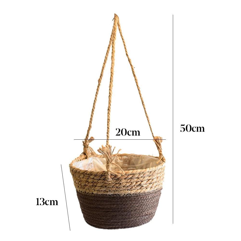 Rattan Hanging Basket - Western Nest, LLC
