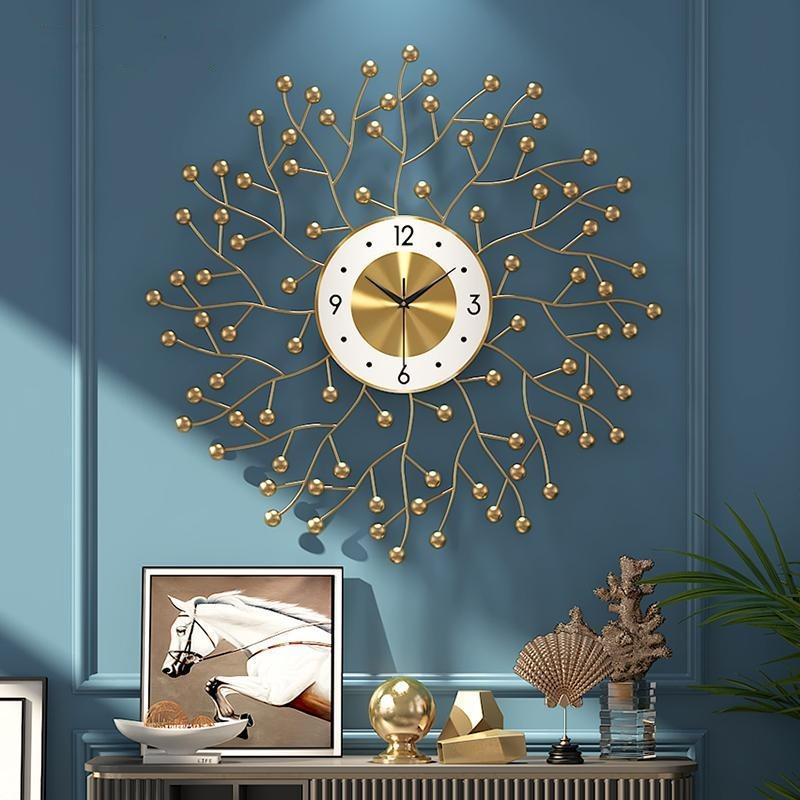 Golden Dot Wall Clock