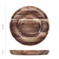 Estatina Wooden Partition Plate - Western Nest, LLC