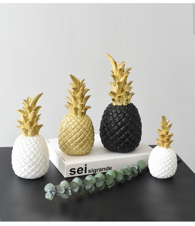 Gold Resin  Pineapple Decoration