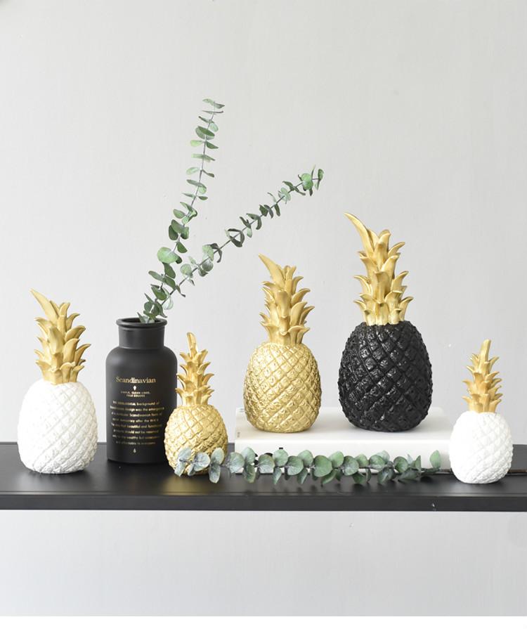 Gold Resin  Pineapple Decoration
