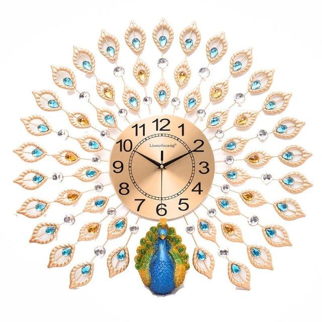 Tiboy - Luxury Peacock 3D Wall Clock - Western Nest, LLC