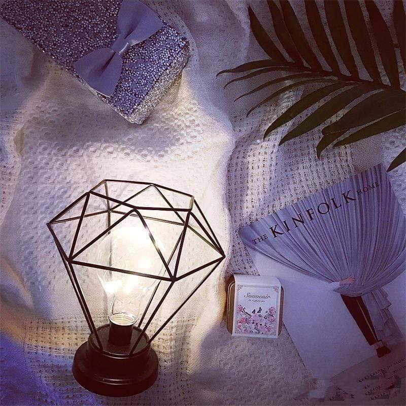 Geometric Diamond Lamp - Western Nest, LLC