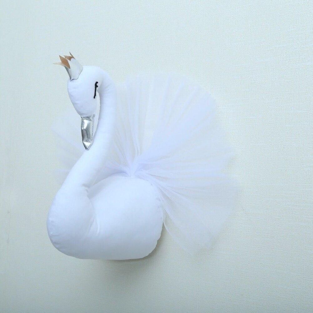 3D Stuffed White Swan Kids Room Decor - Western Nest, LLC