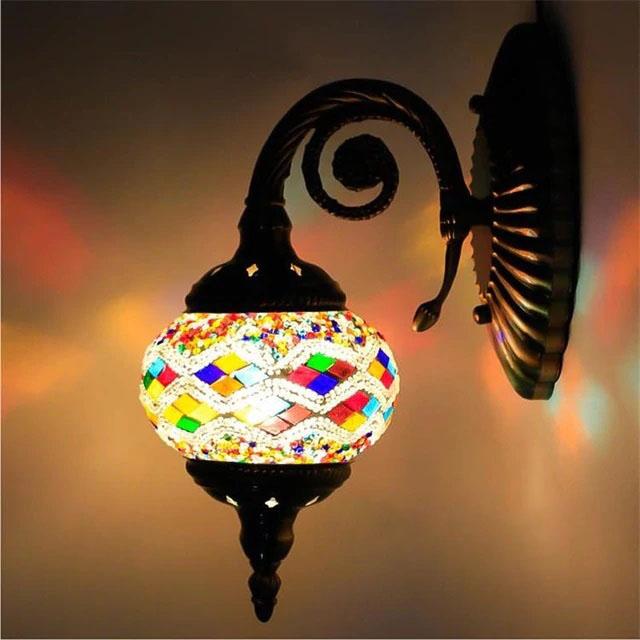 Philomena - Handmade Mosaic Glass Lantern - Western Nest, LLC