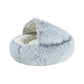 Round Plush Calming Dog Cave Bed