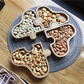 Allan Autism Awareness Puzzle Wood Snack Tray - Western Nest, LLC