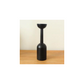 Midnight Black Wooden Candle Holders