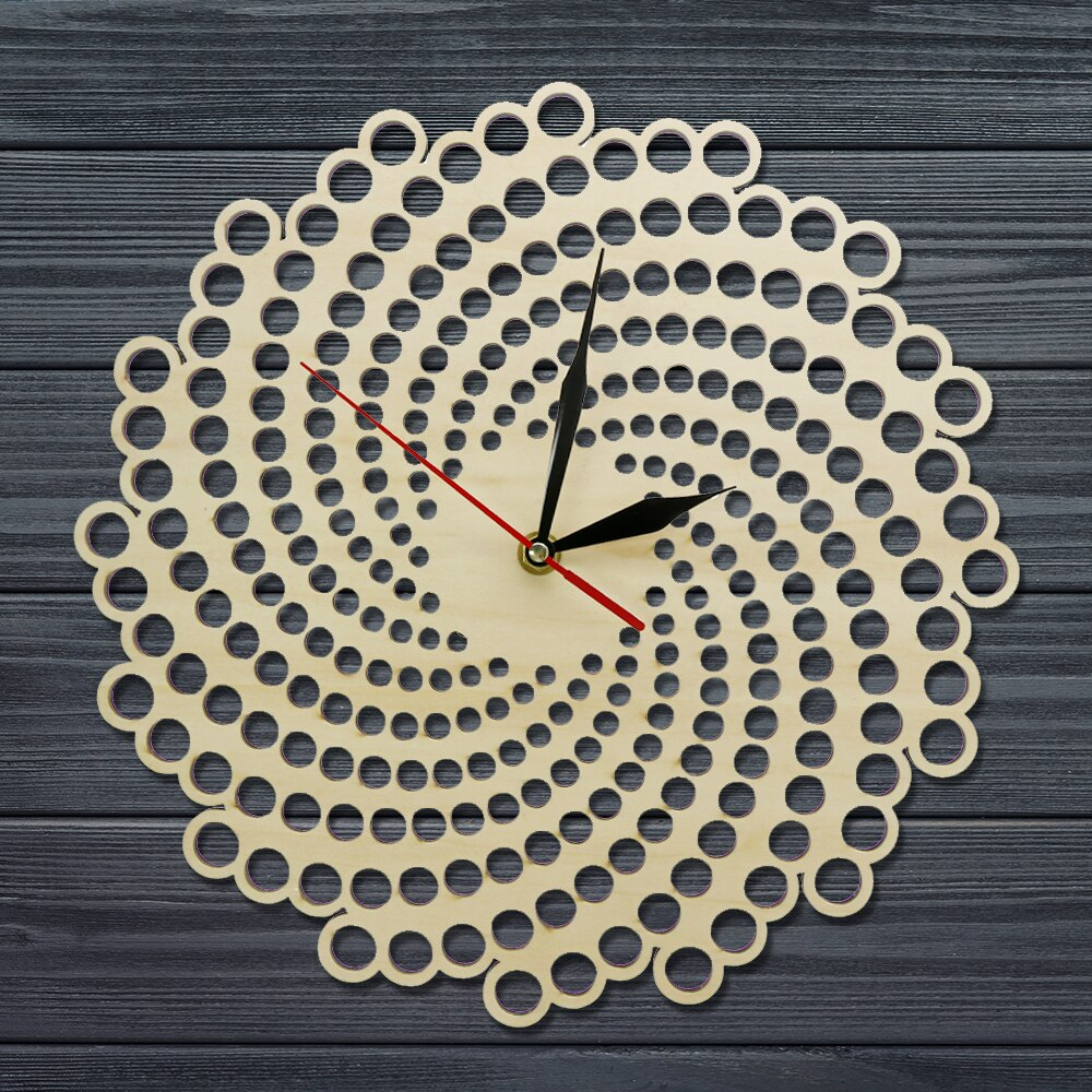 Twirl Wood Wall Clock - Western Nest, LLC