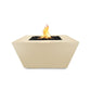 The Outdoor Plus 50" Redan GFRC Concrete Square Natural Gas Fire Pit OPT-RDN50-ASH-NG