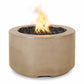 The Outdoor Plus 32" Florence GFRC Concrete Round Natural Gas Fire Pit OPT-FL3218-ASH-NG