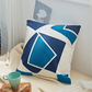 Symphony in Blue Abstract Geometric Pillow Cover - Western Nest, LLC