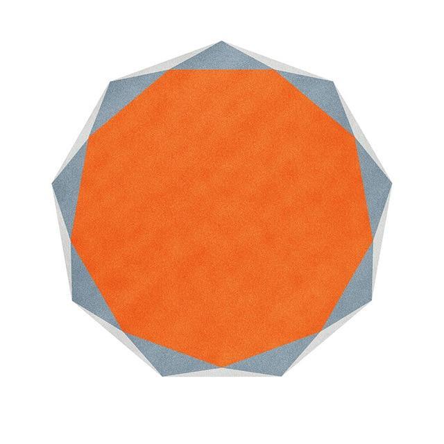 Abstract Geometry Round Floor Rug Collection - Western Nest, LLC