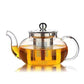 Borosilicate Glass Teapot with Stainless Steel Infuser