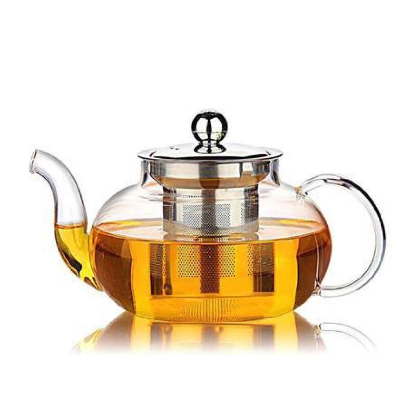 Borosilicate Glass Teapot with Stainless Steel Infuser