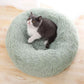 Round Plush Calming Donut Cat Bed Nest - Western Nest, LLC