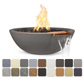 Fire and Water Bowl Match Lit / Natural Gas / Ash The Outdoor Plus 33" Sedona GFRC Concrete Round Fire and Water Bowl