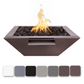 Fire and Water Bowl Match Lit / Natural Gas / Black The Outdoor Plus 36" Maya Powder Coated Steel Square Fire & Water Bowl