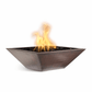 Fire Bowl Match Lit / Natural Gas The Outdoor Plus 30" Maya Hammered Copper Square Fire Bowl