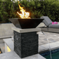 Fire Bowl The Outdoor Plus 30" Maya Powder Coated Steel Square Fire Bowl