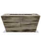 Fire Pit The Outdoor Plus 72" Plymouth GFRC Wood Grain Concrete Rectangle Gas Fire Pit - 24" tall