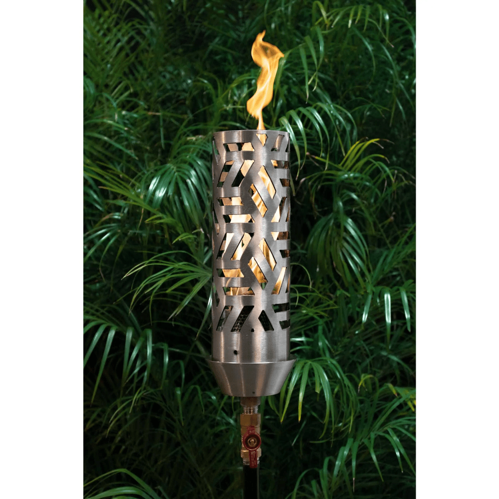 Fire Torch The Outdoor Plus Cubist Stainless Steel Gas Fire Torch