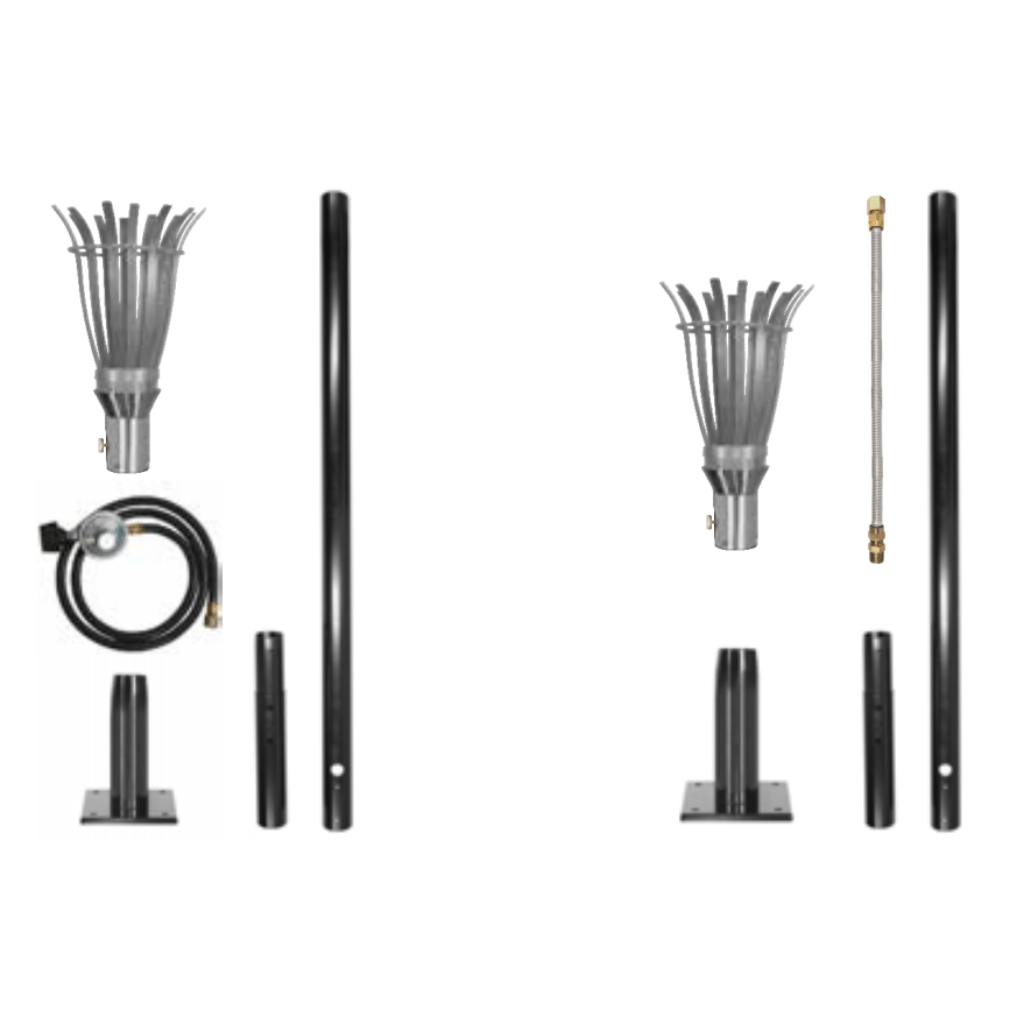 Fire Torch The Outdoor Plus Stainless Steel Original TOP Torch & Post Complete Kit