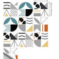 Geometric Chic Designer Tile Decals Set - Western Nest, LLC