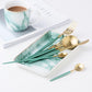 Gold and Turquoise Dinnerware Cutlery Set - Western Nest, LLC