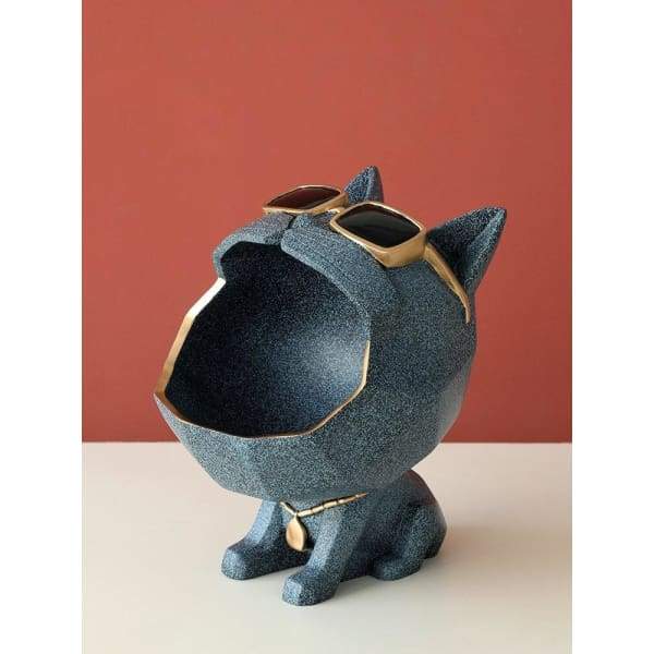 Handmade Meow Bin Cat Figurine