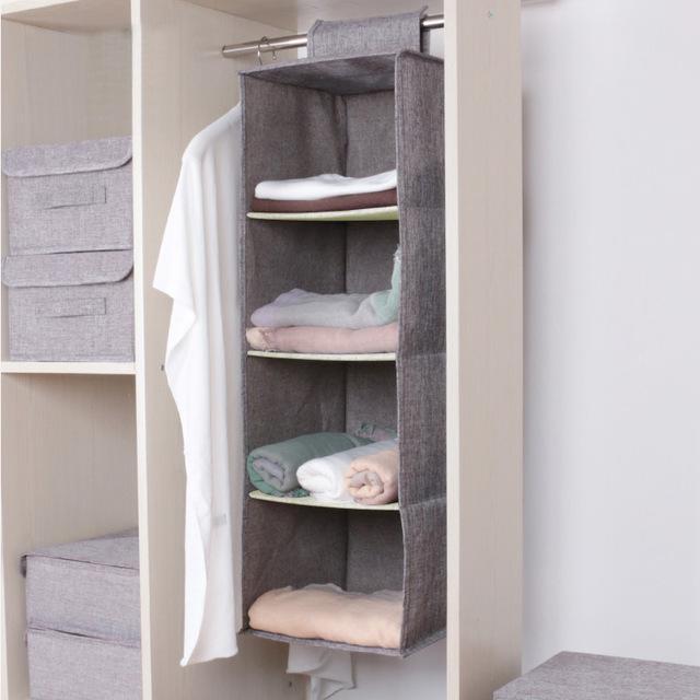 Hanging Fabric Wardrobe Storage Shelves - Western Nest, LLC