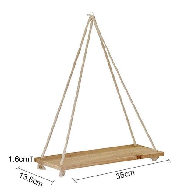 Wooden Hanging Swing Shelf - Western Nest, LLC