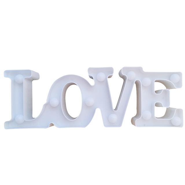 Heart and LOVE Letter Decorative LED Light Displays