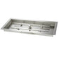 HPC Fire 42 X 14" Pan with Fire Pit H-Burner made from 304 Stainless Steel - LP 42X14SS-H-LP