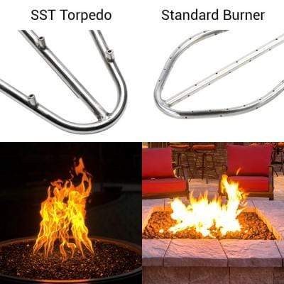 HPC Fire Tempe Hammered Copper Gas Fire Pit TOR-TEMP31W-MLFPK
