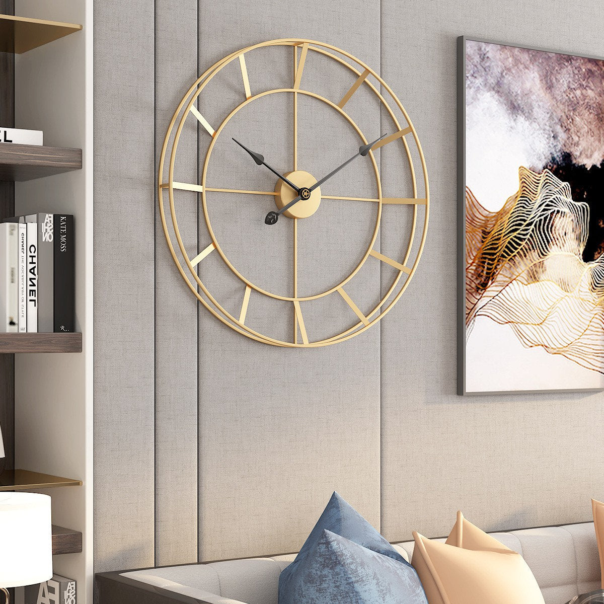 Evelyn Round Wall Clock - Western Nest, LLC