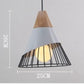 Industrial-Wood Sloped Pendant Lights - Western Nest, LLC