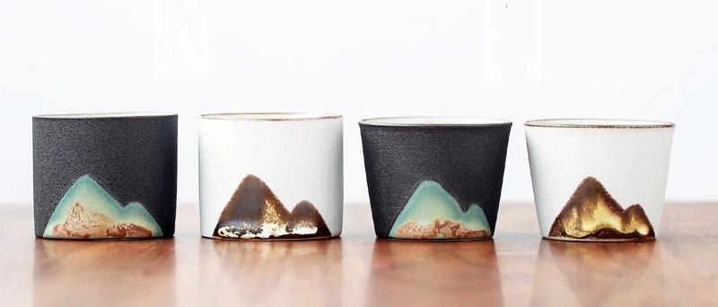 Distant Mountain Tea Cups