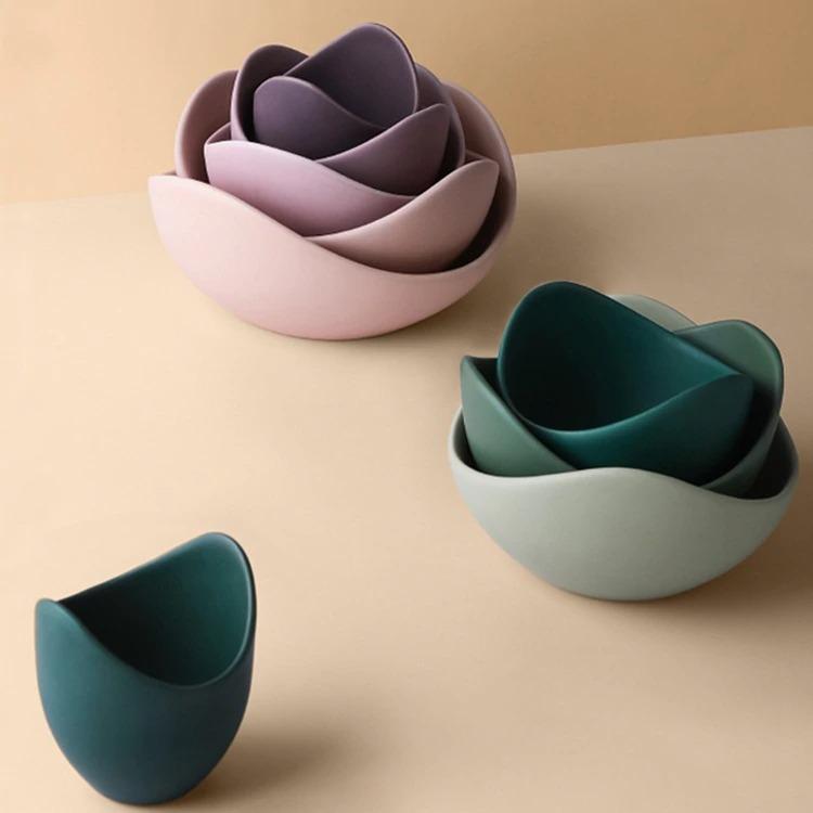 Lotus Flower Ceramic Bowls