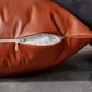 Masie Faux Leather Pillow Covers