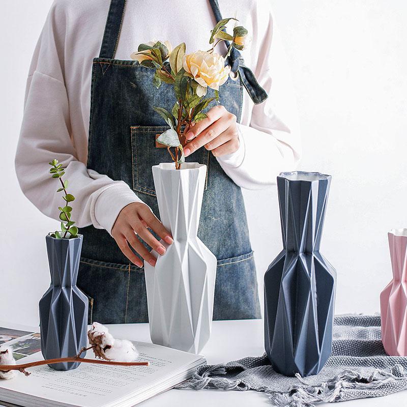 Modern Origami Ceramic Tabletop Vases - Western Nest, LLC